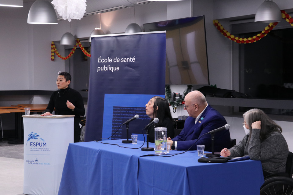 Muriel Mac-Seing, professeure à l'ESPUM, animait la discussion